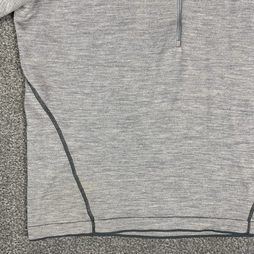 Smartwool Mens Merino Wool 1/2 Zip Pullover L Base layer Gray Hiking Outdoor Ski - Picture 6 of 16